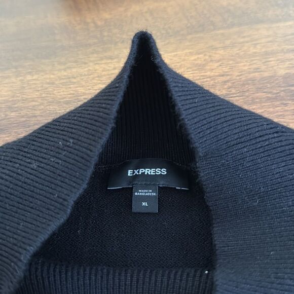 Express Mock Neck Oversized Sweater Size XL - Picture 5 of 6